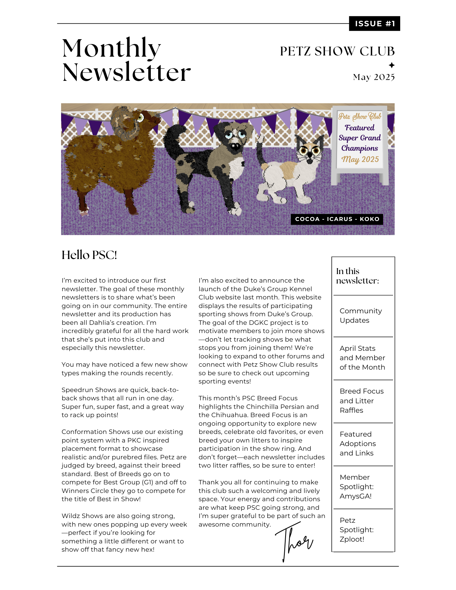 PSC Newsletter May 2025