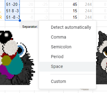 Step 6: Separator is Space